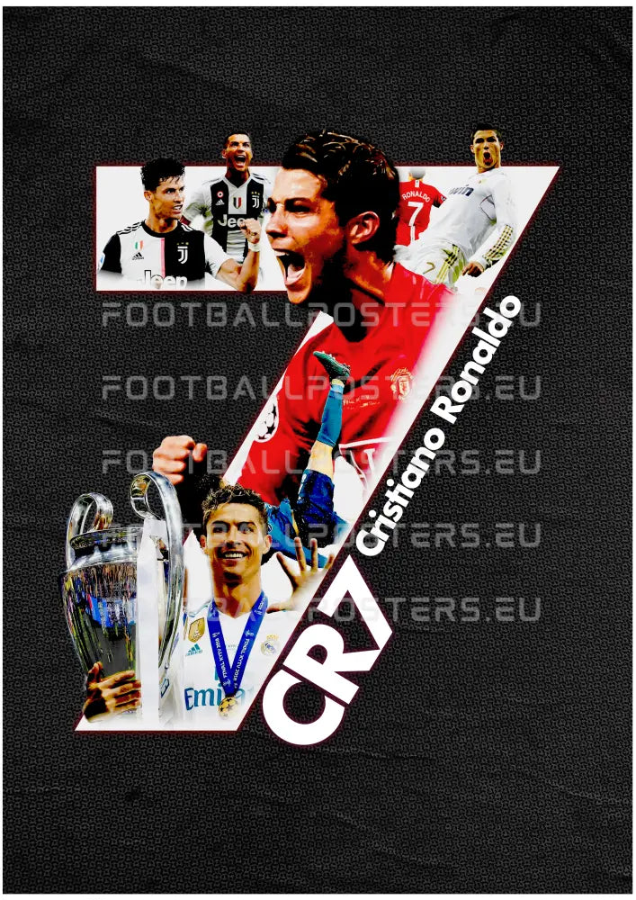 Cr7 Legacy | Poster Black / 30X40 Cm Premium Matte Papper