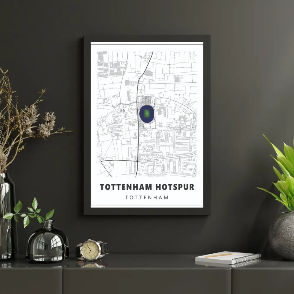 Tottenham Hotspurs Stadium Map | Poster